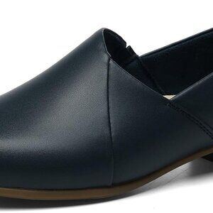 Women's Leather Loafers Flats Slip-Ons Casual Dress Shoes Comfortable